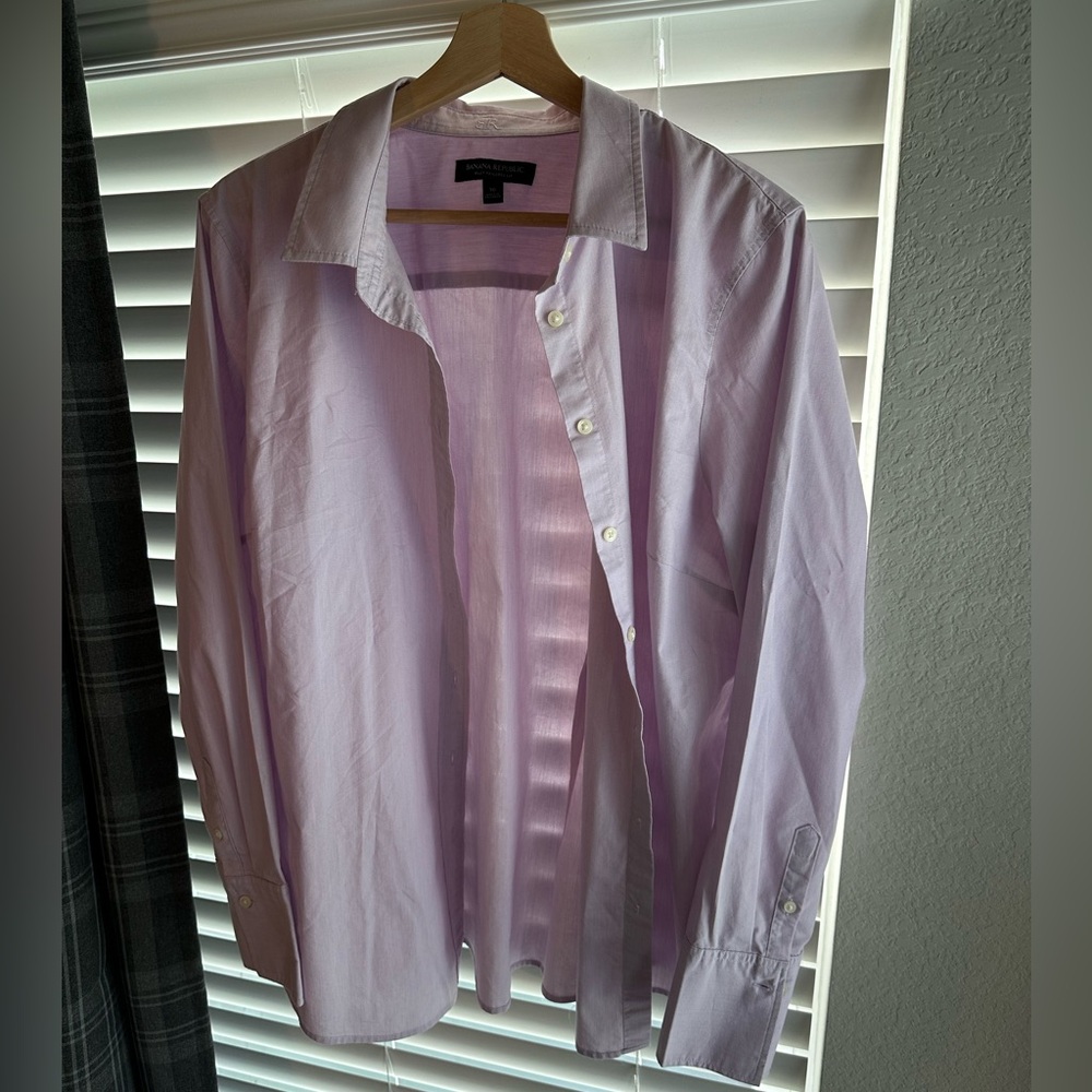 Banana Republic Light Purple Button Down Shirt